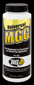 Universal MGC Giroljetilsetning med Limited Slip BG Universal MGC er utformet spesielt for å hindre «slipping»-vibrering i differensialer med plate og clutch.