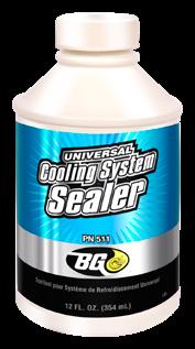 Tettestoffene i BG Universal Cooling System Sealer er fra seks til ti ganger mindre enn de absolutt trangeste passasjene i radiator og varmeapparat.