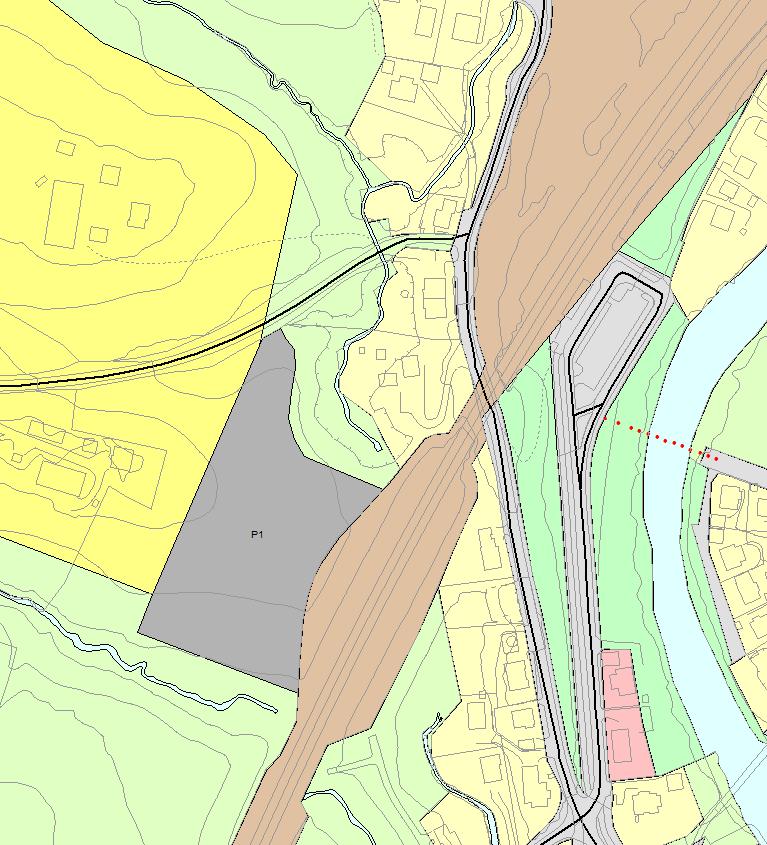 Felt P1: LNF-område ved Søndre Ullereng, del av gnr 14 bnr 1 på Leirsund Arealformål i dag LNF Foreslått arealformål Arealstørrelse m 2 Grunneier Forslagsstiller Samferdselsanlegg -
