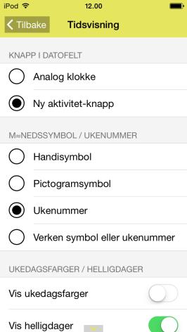 Månedsvisning. Se kapittel 5.1.4 Månedsvisning. Ukevisning. Se kapittel 5.1.3 Ukevisning. Start timer. Se kapittel 9. Starte timer. Klokke. Se kapittel 12. Klokkevindu. Søk aktivitet. Se kapittel 13.