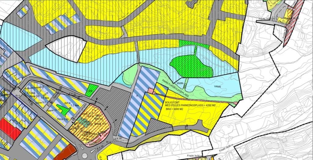 Kommunen har gjennomført et prosjekt med digitalisering av de fleste reguleringsplanene i kommunen. Kun 2 planer som berører planområdet er fortsatt analoge.