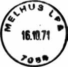 12 Type: I22N Utsendt?? MELHUS Innsendt?? Registrert brukt fra 27.12.73 RCK til -6.04.81 IWR Stempel nr. 13 Type: I22N Utsendt?? MELHUS LP A Innsendt?