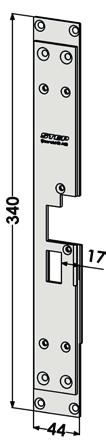 320x61 37 mm ST198-B Plan stolpe høyre for Wicona Wicstyle 77.