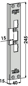 høyre, med eksiterende uttag i karmen for ST4002-15, ST6504 eller 730.