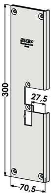 vriderfalle til sylinderfalle venstre, med eksiterende uttak i karmen for ST4002-15, ST6504 eller 730.