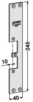 245x45 20 mm ST9504V Plan stolpe venstre tilsvarende ST6559/731-20.