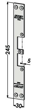 245x51 26 mm ST9505V Plan stolpe venstre tilsvarende ST6510/731-26.