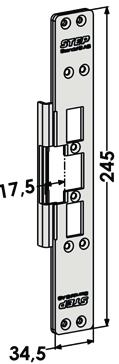 245x40 15 mm ST6510 Plan stolpe (tilsvarer 731/26). 245x51 26 mm ST6511 Plan stolpe.