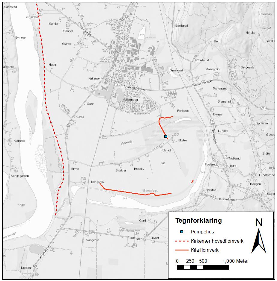 Kila flomverk (VV 7027) og pumpestasjon (VV 7027), Grue kommune Status og vurdering av behovet for oppgradering multiconsult.no 2 Faktadel 2 Faktadel 2.