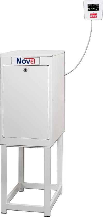 Elektrokjele 230/3 type NovEl 36 50 kw NovEl 36-50 NovEl- elektrokjele for vannsystemer. 2 størrelser Kjelene finnes med 7 og 6 trinn.