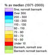 1.1.5 Snø Snøsituasjonen ved utgangen av 27 og 28 er illustrert i figur 1.1.6. I store trekk er forholdene svært like disse to årene.