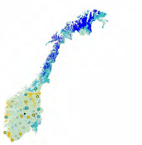 1.1.6 Grunn- og markvann På Østlandet var det både fuktigere i bakken og noe høyere grunnvannstand ved utgangen av 28