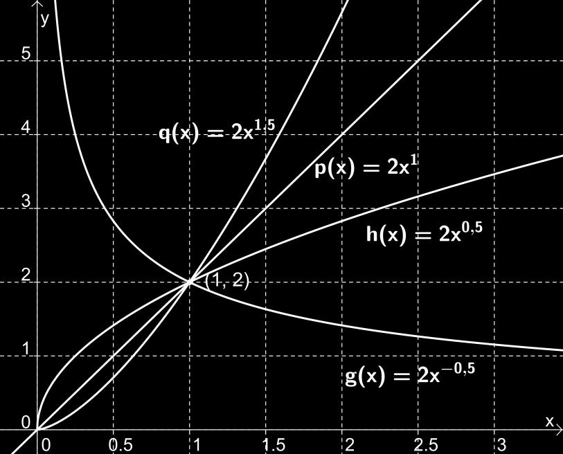 B x I funksjonsuttrykket 10 300000 x er x grunntallet i en potens hvor eksponenten er et konstant tall. En slik funksjon kalles for en potensfunksjon.