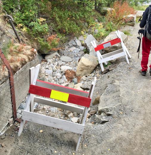 . Erosjon langs bekken Utfordrng: arealet lgger på bane NOR`s eendom.