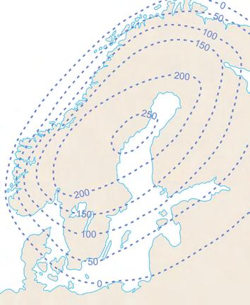 Landhevning og strandlinjer Faktaboks 5 Havnivået har endret seg langs norskekysten etter istiden og gjør det fortsatt. Dette skyldes landhevning og endringer i det globale havnivå.
