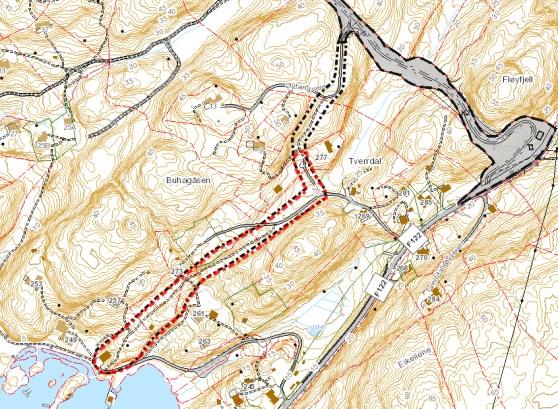 2 eiendommer er vurdert som innmark av kommunens juss avdeling; gnr/bnr 76/55 hvor det ligger en fritidsbolig, og gnr/bnr 76/76 hvor det ligger et anneks.