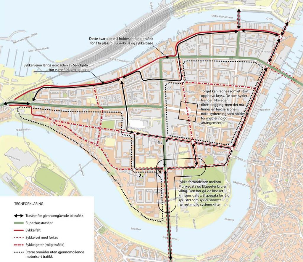 Siste del av workshopen var åpen diskusjon for å fullføre bil og sykkelveinettet. Målet med diskusjonen var å ende i en helhetlig og realistisk gatebruksplan.