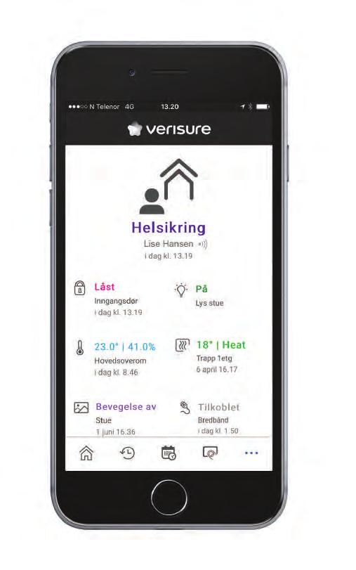 Verisure App Full kontroll over hjemmet med Verisure sin smarte App! Låste jeg ytterdøren?