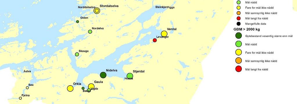 Trøndelag med oversikt over