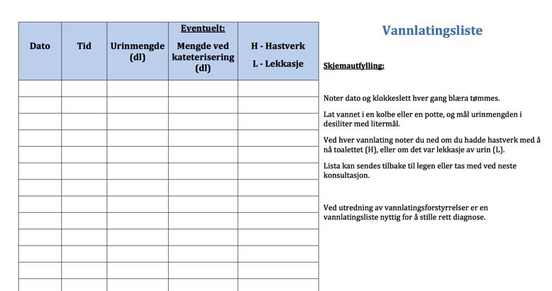 Utredning av stressinkontinens Tilleggsundersøkelser i allmennpraksis