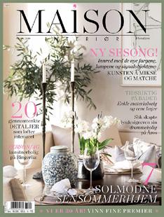 Bolig @maisoninterior MAISON INTERIØR MAISON Interiør er bladet for alle som er interessert i vakre boliger. Her finner leseren hjem med personlighet og stil.