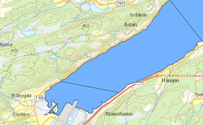 Orkdalsfjorden Skjenadelva Indre Orkdalsfjorden Orkla Figur 6: Kartet viser Orkdalsfjordens inndeling i vannforekomster (www.vann-nett.no).