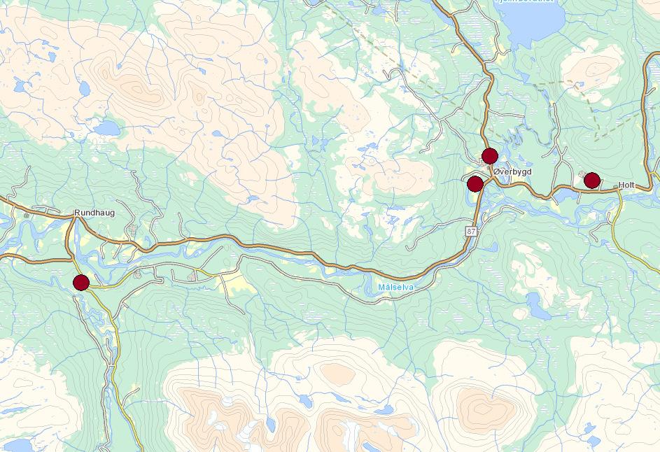 i Målselv og Sørreisa kommune Registrerte  i Målselv