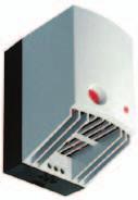 CR027 varmevifte 350-550W Kompakt LED-indikering DIN-Skinne festet Innebygget termostat Viften kan eksempelvis installeres i kapslinger inne- eller utendørs for å forhindre kondens eller at laveste