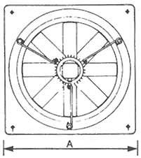 Viftene kan også leveres med 3 fase motor. Prisen er den samme som for 1 fase motor. Alle motorer kan reguleres og de leveres med innebygget termosikring.