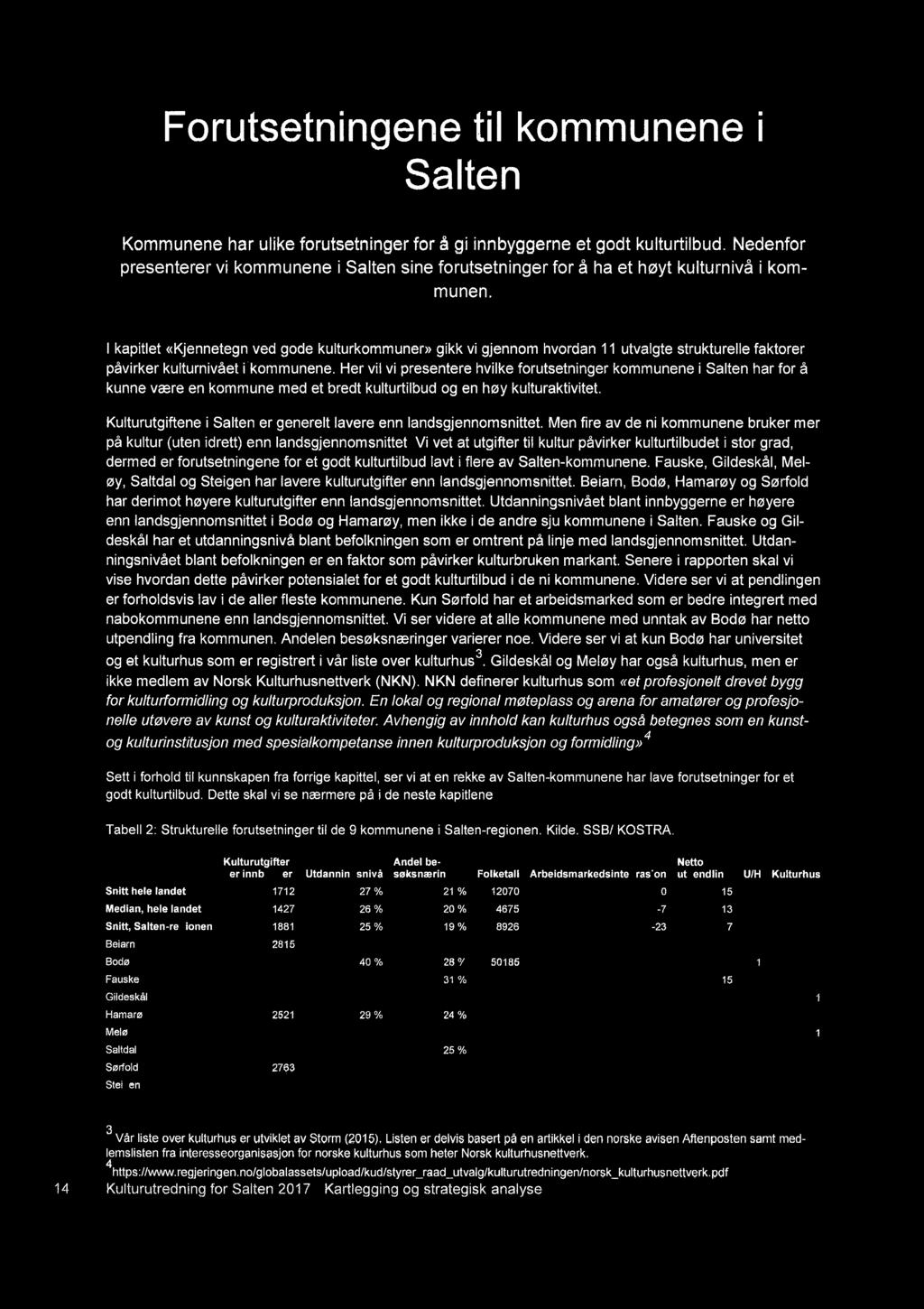 I kapitlet ((Kjennetegn ved gode kulturkommunen) gikk vi gjennom hvordan 11 utvalgte strukturelle faktorer påvirker kulturnivået i kommunene.