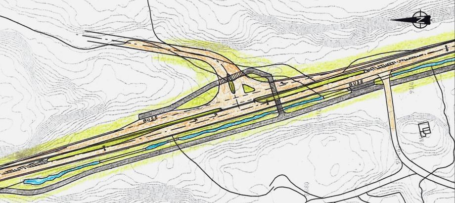 Av figur 9 ser vi da at høyresvingefelt bør vurderes uansett om skiltet hastighet er 80 eller 60 km/t.