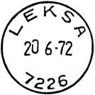 6 Type: I22N Fra gravør 20.06.1972 LEKSA Innsendt 7226 Registrert brukt fra 29-9-75 BW til 31-3-87 HT Stempel nr.