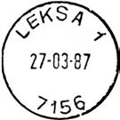 1987 LEKSA Innsendt 7156 Registrert brukt fra 06-07-88 IWR til 31-12-98 HT Stempel nr.