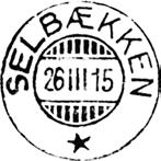 LENSVIK SELBÆK poståpneri opprettet fra 01.07.1887 i Rissen herred. I poststedsfortegnelsen for 1894 er navnet skrevet SELBÆKKEN Navneendringer: SELBEKKEN fra 01.10.1921. LENSVIK fra 01.04.1987.