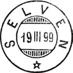 SELVA Poståpneriet SELVEN ble opprettet fra 01.07.1876 i Værnes annex til Ørlandet prestegjeld.. Navneendring til SELVA fra 01.01.1925.