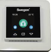 Styring for kjøkkenhette På Swegon CASA R2 Smart kjøkkenhetter aktiveres forsert avtrekksluftmengde i forbindelse med matlaging, i tillegg til at kjøkkenhettens belysning styres.