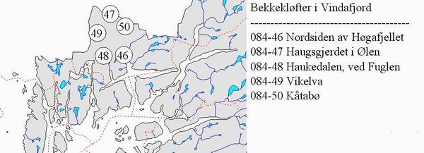 SAMMENDRAG Ihlen, P. G. & Blom, H. H. 2009. Bekkekløftprosjektet naturfaglige registreringer i Rogaland 2008: Vindafjord kommune.