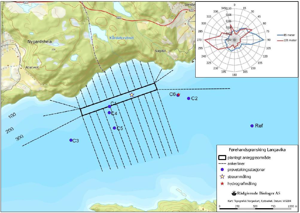 Oppdrettslokaliteten Langavika ligger i Garsundfjorden, sør for land på Ombo (figur 1). Det nye anlegget vil ligge i både Finnøy og Hjelmeland kommuner.