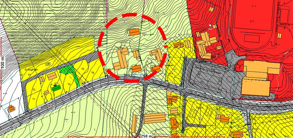 All eksisterende gårdsbebyggelse som inngår i reguleringsplan for Selbekken, er regulert til landbruksformål.