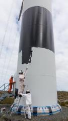 turbine tower bases Mitigating