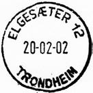 Stempel nr. 41 Type: I24 Utsendt 24.03.1987 ELGESÆTER 9 Innsendt 22.02.2002 Registrert brukt fra 01.05.88 IWR til 20.02.02 IWR Stempel nr. 42 Type: I24 Utsendt 24.03.1987 ELGESÆTER 10 Innsendt Registrert brukt fra 10.