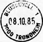 12 Type: I22 Utsendt BLUSSUVOLL 2 Inns. Registrert brukt 02-11-91 KTO Stempel nr.