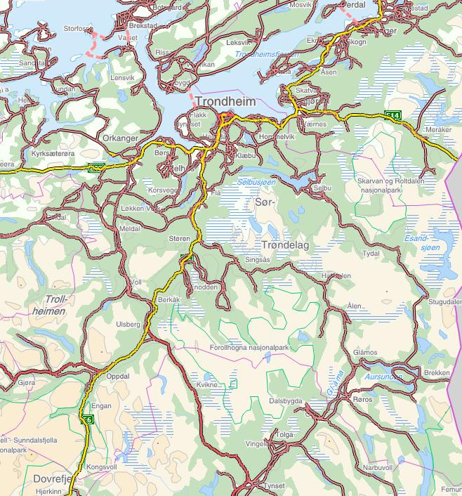 Tilstandsdata - ulike nivå Bruk av tilstandsdata på ulike nivå Vegnettsnivå Overordnet tilstand og utvikling over tid Behov: NTP /