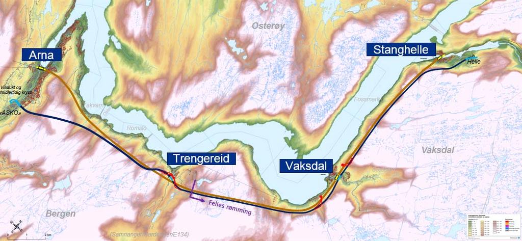 I fase 2 er eigenskapar ved alternativa som står att vurdert nærare, og alternativa er vurdert opp mot fleire silingskriteria.