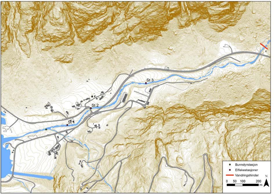 8 Austrepollelva 8.1 Beskrivelse av vassdraget Austrepollelva (NVE vassdragsnr. 046.32Z) renner ut i Austrepollen i Hardangerfjorden og har sitt utspring fra fjellområdene ved Folgefonna.