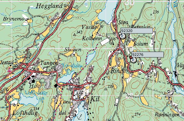 TIDLIGERE REGISTRERTE KULTURMINNER I nærheten av planområdet er det fra før registrert to lokaliteter med automatisk fredete kulturminner. KOKEGROP 92320 Kilder (litteratur m.m.): Telemark fylkeskommune, rapport: Reguleringsplan Rv 38 Eklund-Sannidal 02/00908.