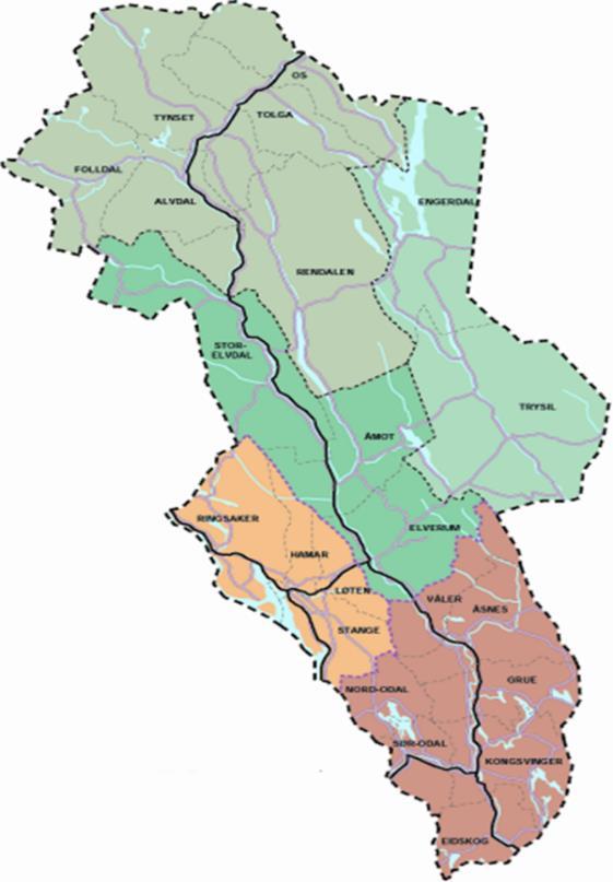 17 Landbruksfylket Hedmark - regionale variasjoner Nord-Østerdal Grovfôrbasert husdyrbruk hovednæringsvei i dag. Aktiv bruk av seterområdene og utmarka er vesentlig del av ressursgrunnlaget.