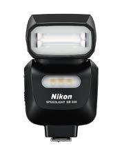 Nikon FX og Nikon DX, og velger passende belysningsvinkler Fargefilter av hard type som er best når det gjelder varighet og varmebestandighet er benyttet (følger med) Ledetall på 34,5 ved 35 mm eller