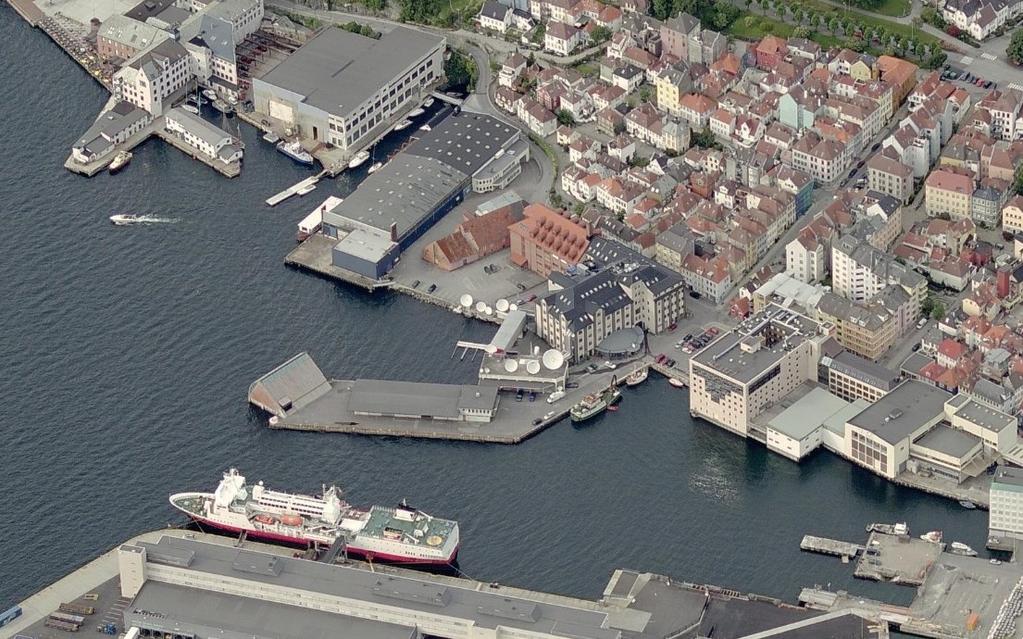 2 - Planområdets lokalisering i Bergen sentrum, kilde