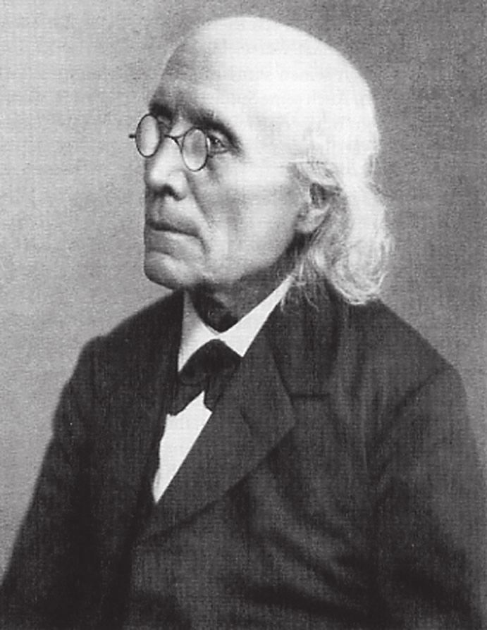 Gustav Theodor Fechner (0-7) heltonetrinn, et stort og et lite, hhv. og 0.